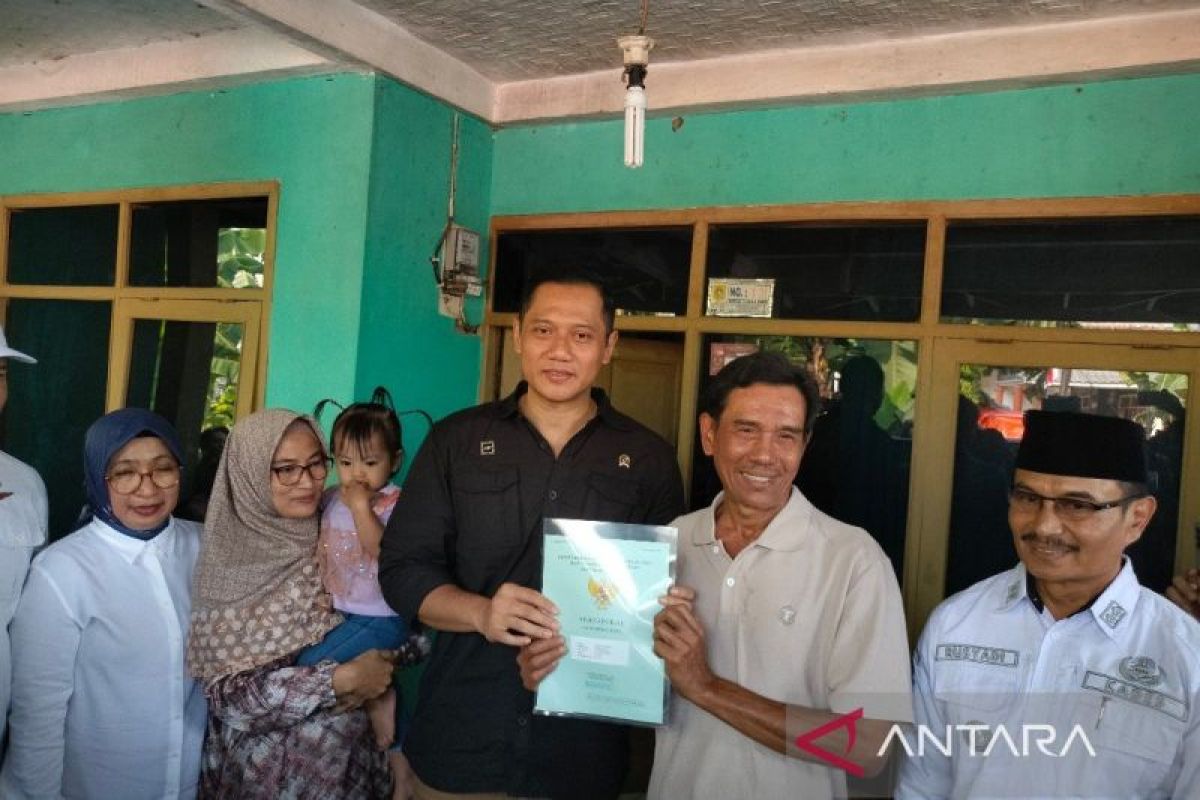 Menteri ATR: Sertifikat tanah memiliki nilai ekonomi bagi masyarakat