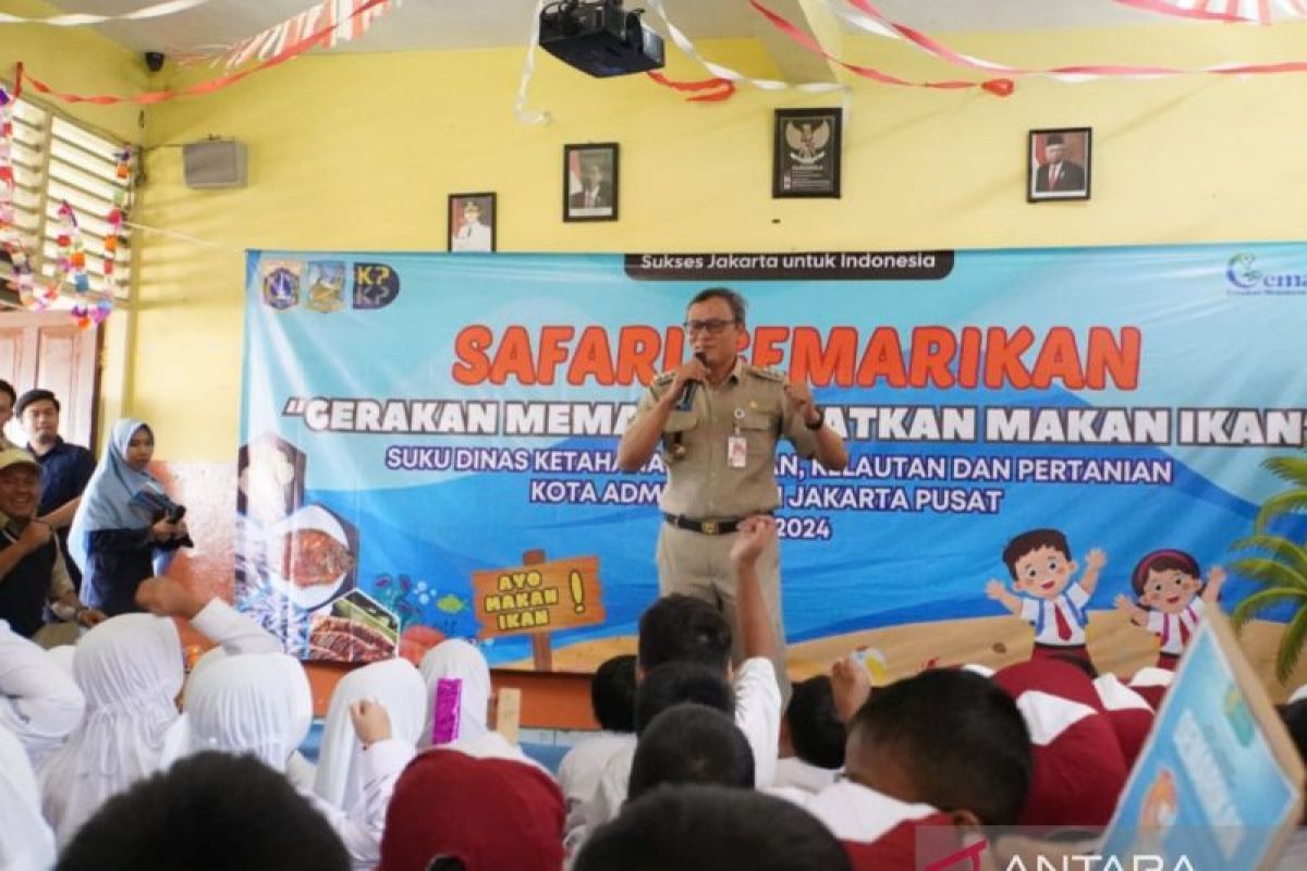 Jakpus kampanyekan siswa SD gerakan makan ikan ikhtiar generasi sehat