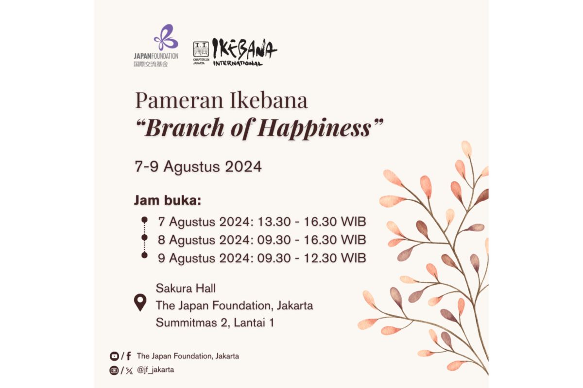 Pameran Ikebana siap dihadirkan di Jakarta pada Agustus ini