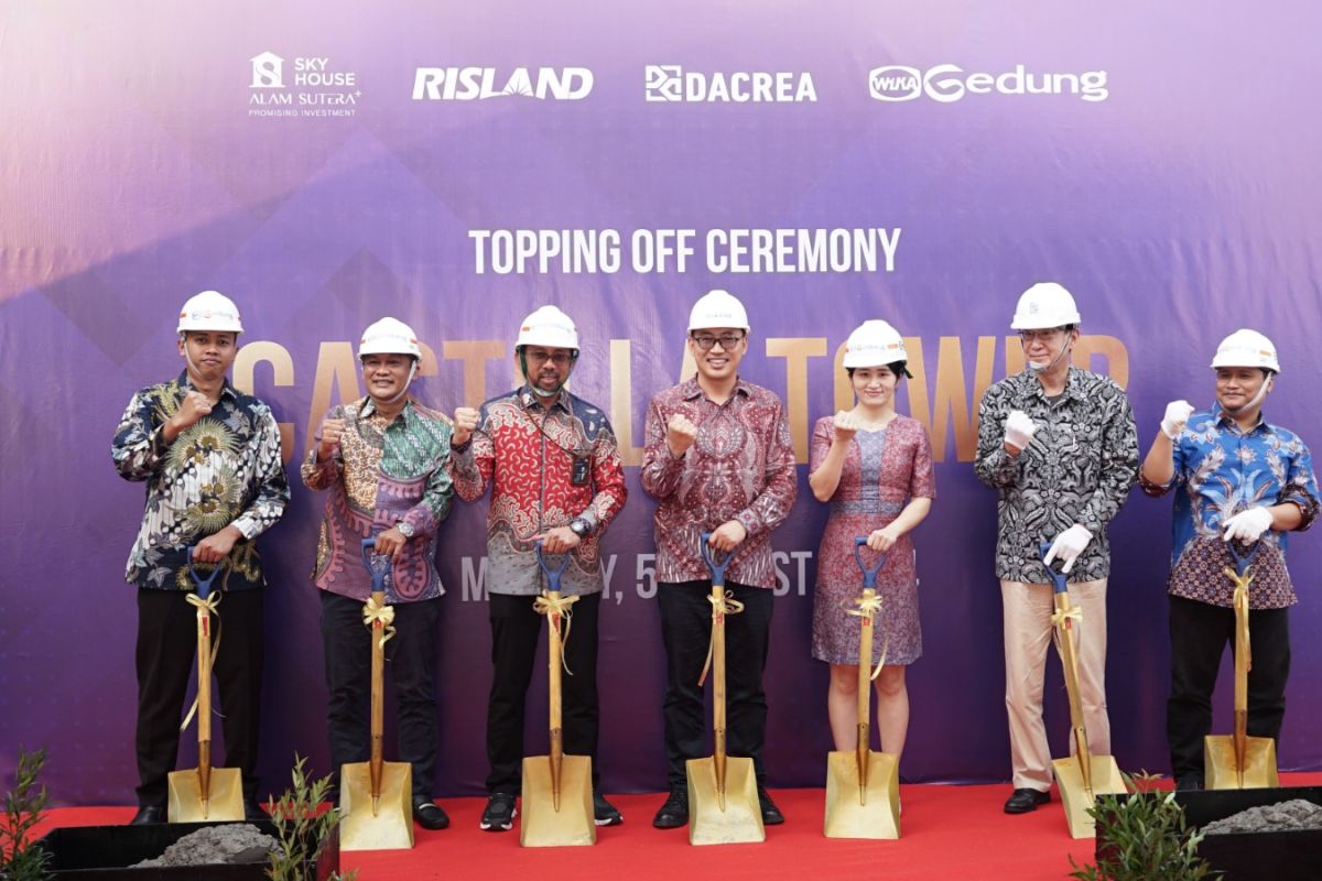 Topping Off Gedung Apartemen Sky House Alam Sutera, WEGE Raih Certificate of Achievement