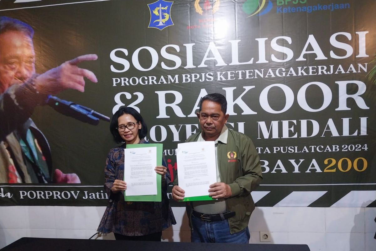 BPJS Ketenagakerjaan Perak MoU dengan KONI Surabaya