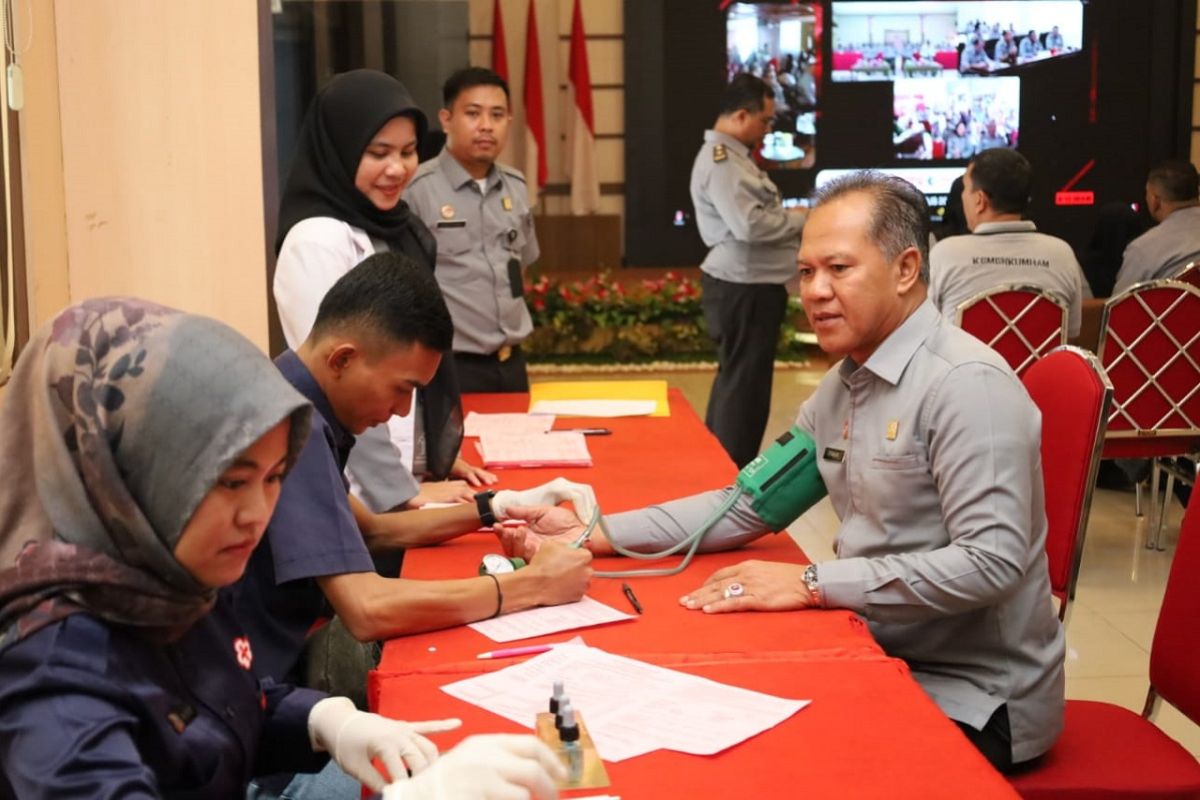 Sambut Hari Pengayoman ke-79 Tahun 2024, Kanwil Kemenkumham Jambi laksanakan bakti sosial donor darah