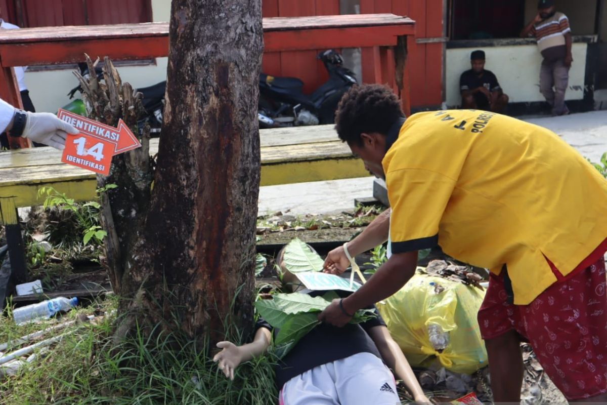 Polres Sorong Selatan gelar rekonstruksi kasus pembunuhan terhadap kekasih di hutan