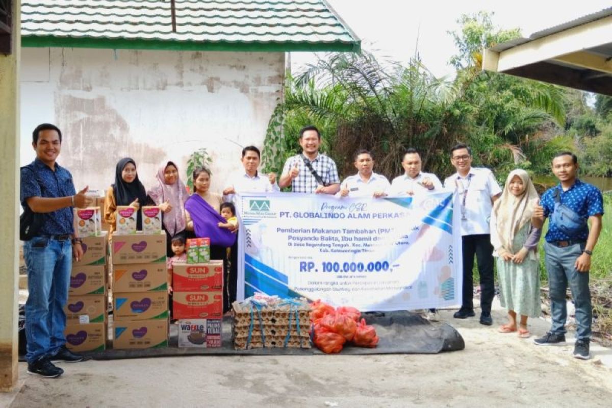 PT Globalindo Alam Perkasa gelontorkan Rp100 juta bantu penanggulangan stunting di Kotawaringin Timur