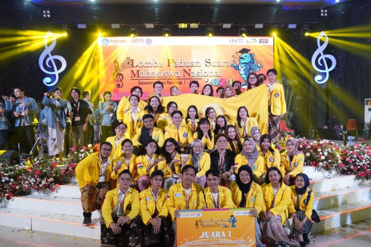 Mahasiswa UI juara pertama lomba paduan suara tingkat nasional 2024