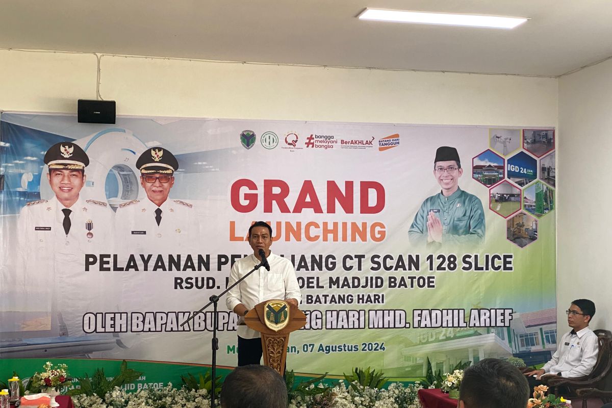 Bupati Batanghari launchingkan alat CT-Scan di RSUD Hamba