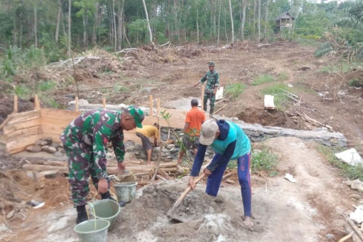 TMMD Kodim 0409 Rejang Lebong bangun fasilitas pendukung masyarakat