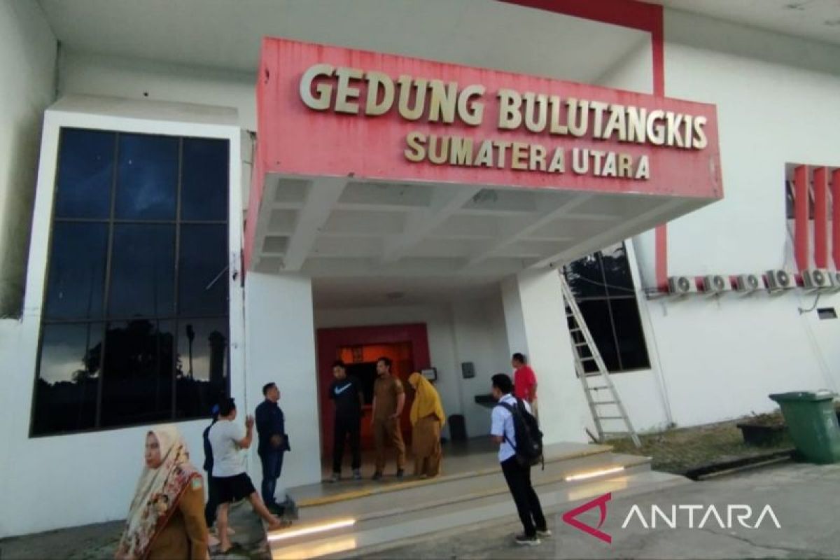 Begini GOR untuk pertandingan cabor bulu tangkis PON Aceh-Sumut