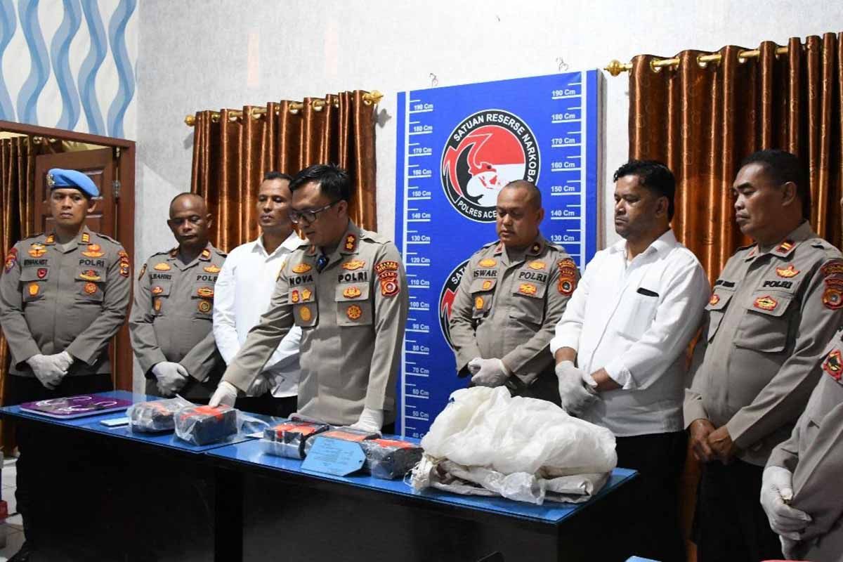 Polres Aceh Timur gagalkan peredaran 5,2 kilogram sabu-sabu