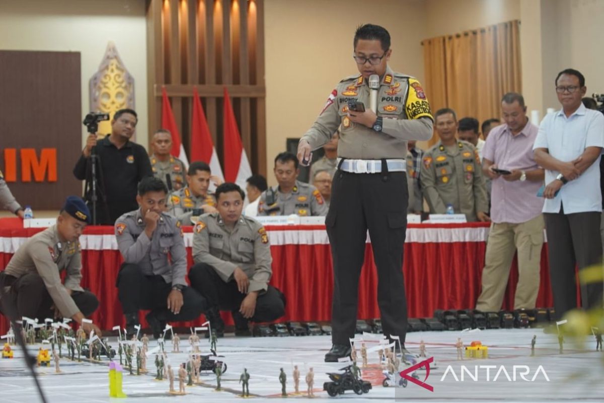 Polda Kaltim simulasi pergerakan pengamanan HUT RI di Kota Nusantara