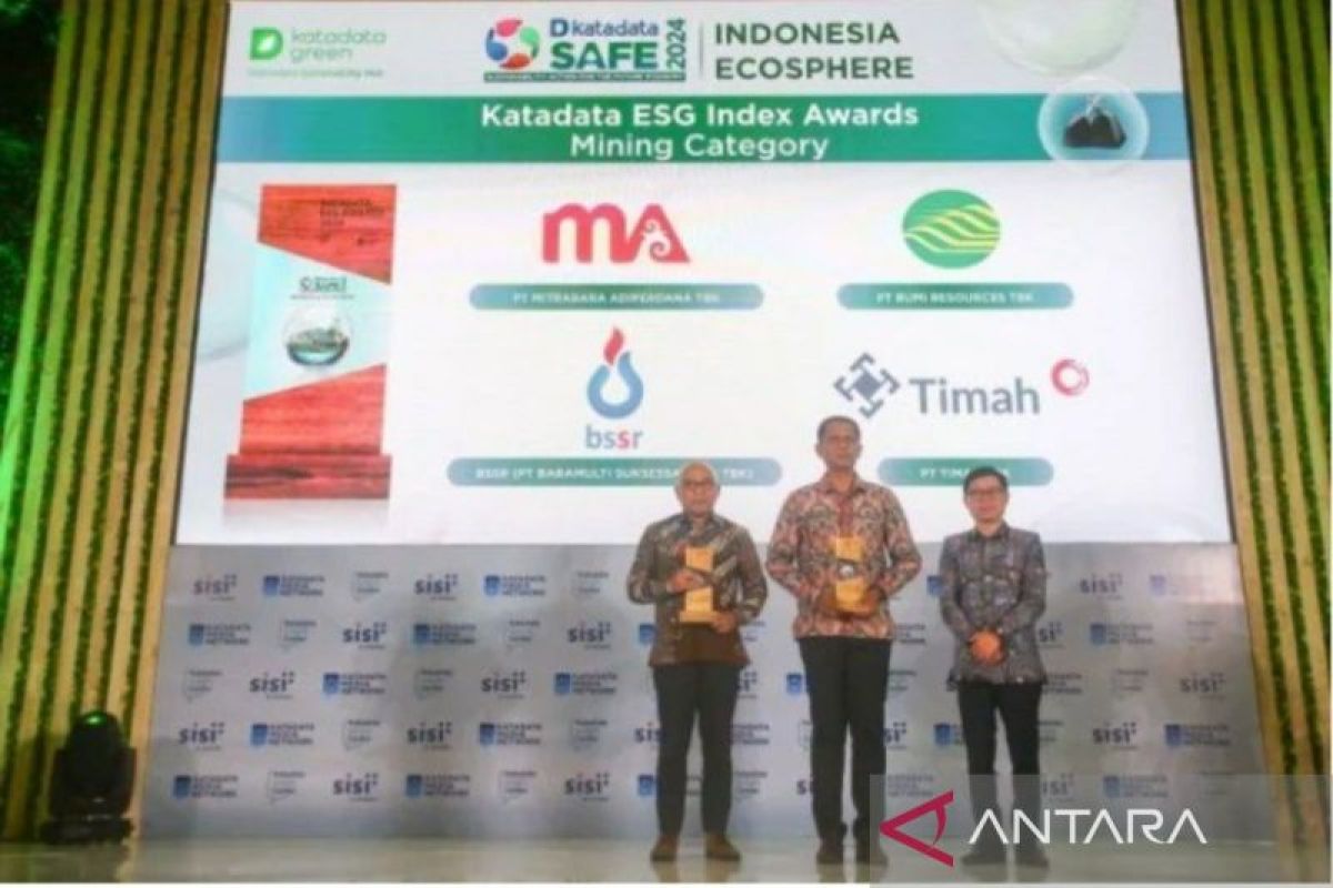 PT Timah raih Katadata ESG Index Award 2024
