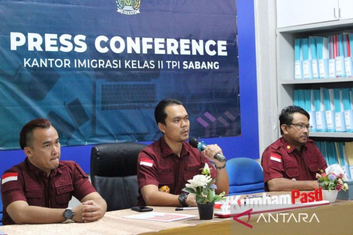 Imigrasi Sabang tangkap WNA asal Maladewa menetap ilegal di Indonesia
