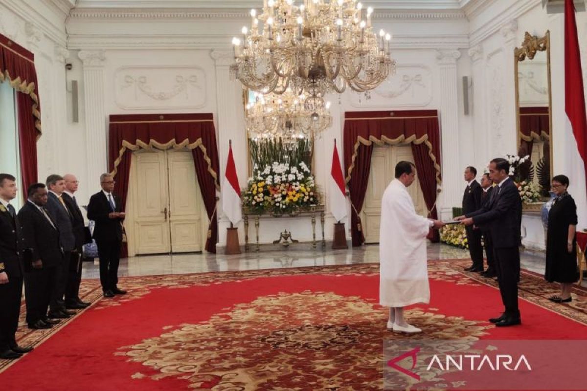 Presiden Jokowi terima surat kepercayaan sepuluh duta besar negara sahabat