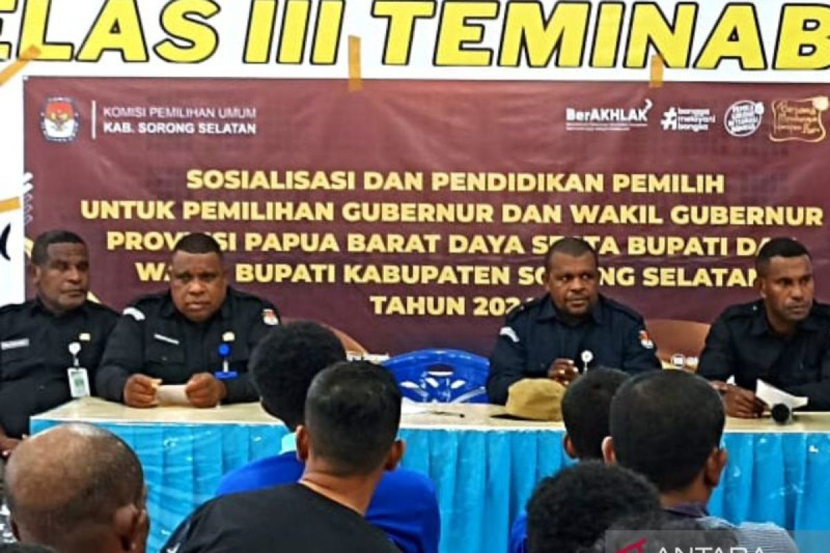 KPU Sorsel gelar sosialisasi dan pendidikan pemilih di Lapas Teminabuan