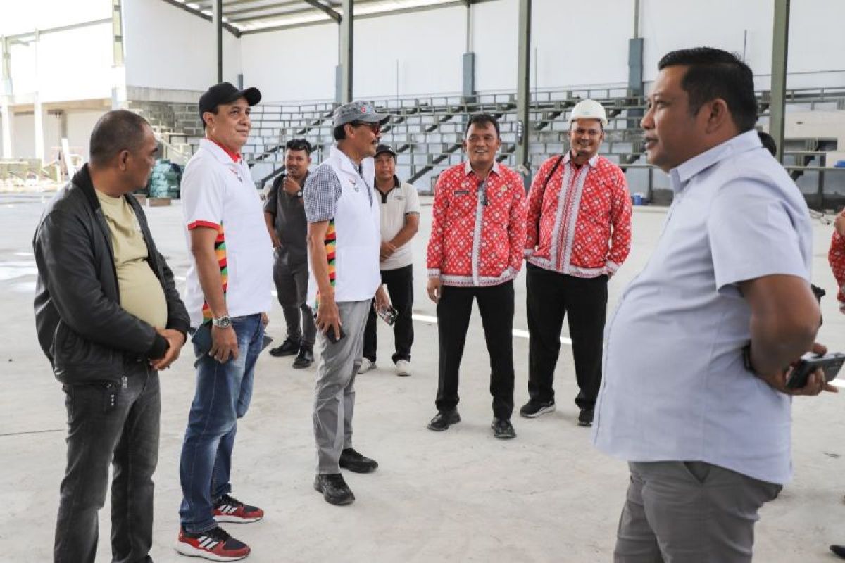 Pembangunan arena tinju PON 2024 di Pematangsiantar terus dikebut