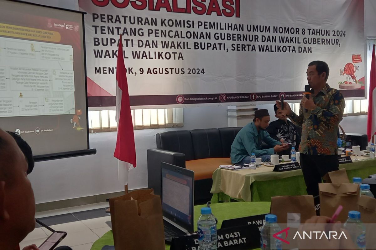 KPU Bangka Barat minta parpol cermati tahapan pencalonan pilkada