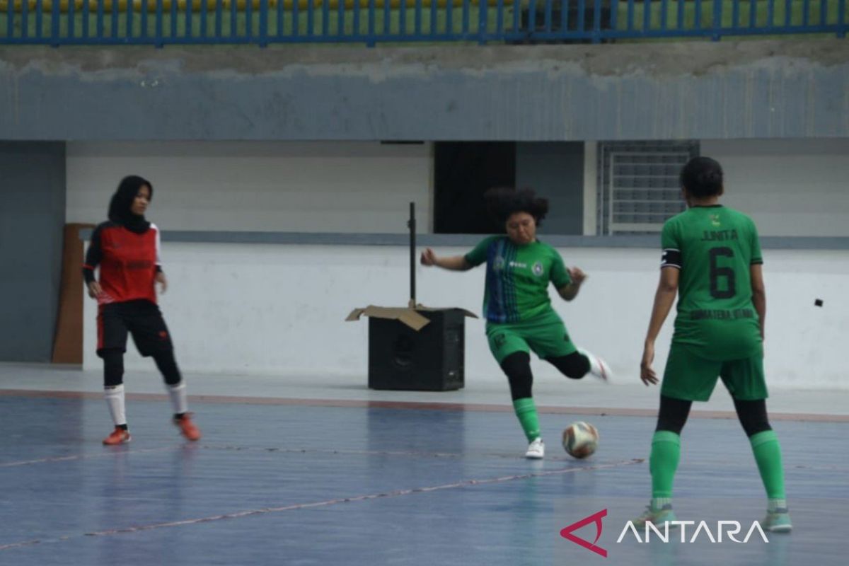 Tim Futsal putri PON Sumut fokus  agresivitas permainan