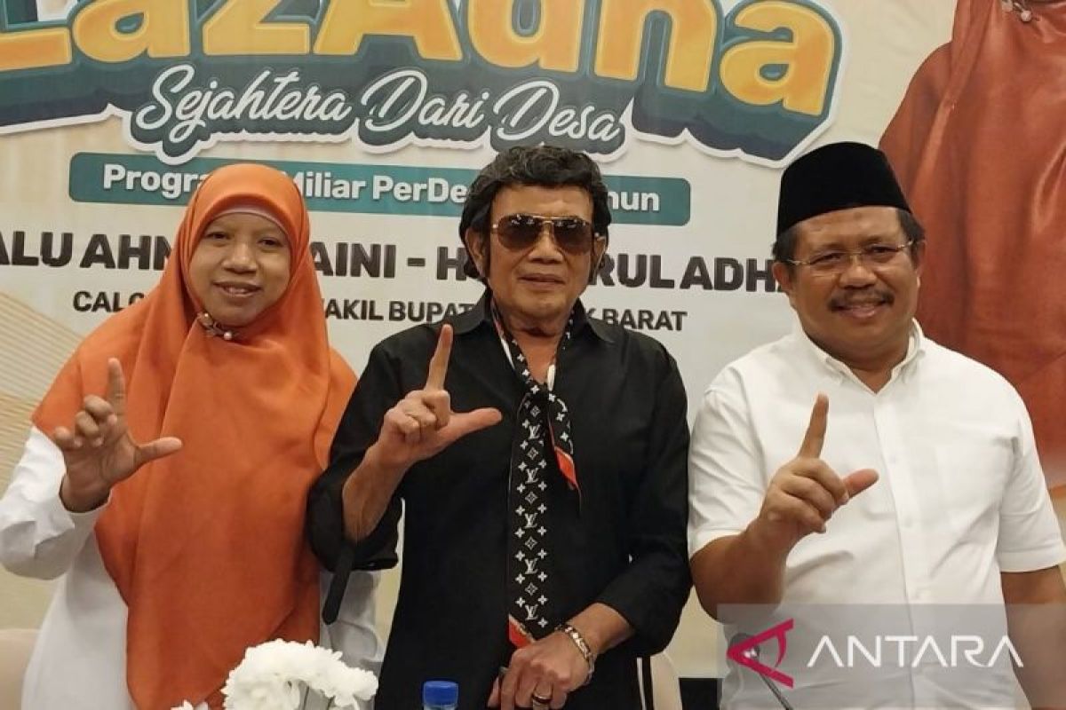 Raja Dangdut Rhoma Irama dukung Lazadha di Pilkada Lombok Barat