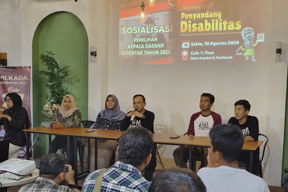 KPU Kota Pontianak sasar penyandang disabilitas sosialisasikan pilkada