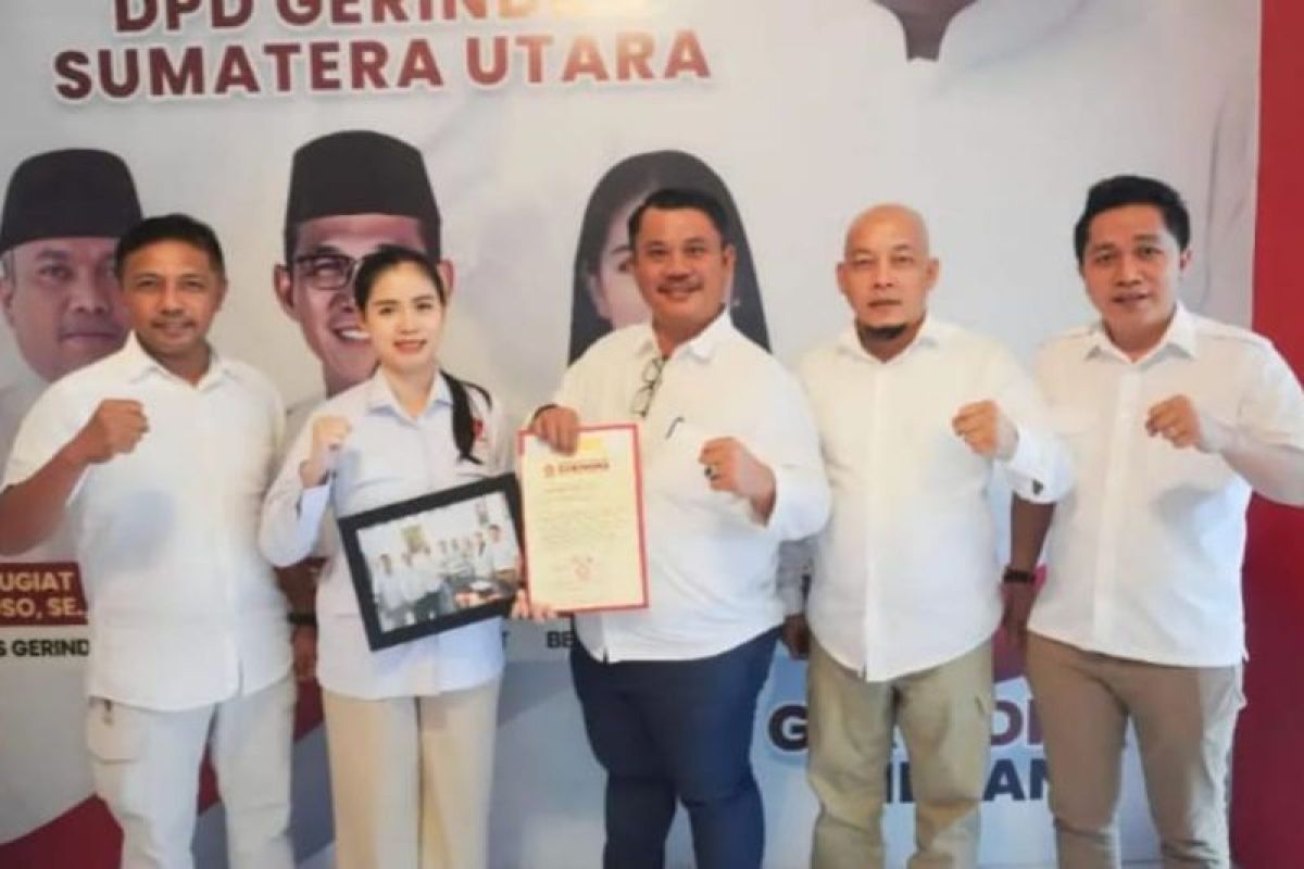 Gerindra Sumut serahkan surat rekomendasi tiga kepala daerah Pilkada 2024