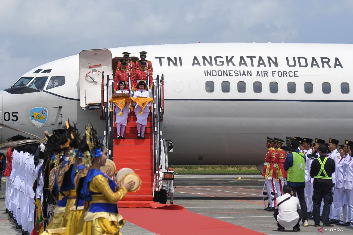 Duplikat Bendera Pusaka dan teks Proklamasi disimpan di Istana Negara IKN