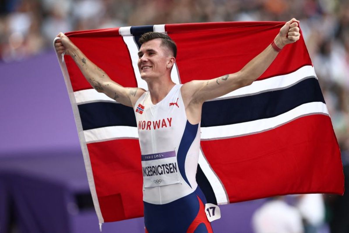 Olimpiade 2024: Jakob Ingebrigtsen rajai lari 5.000 meter putra