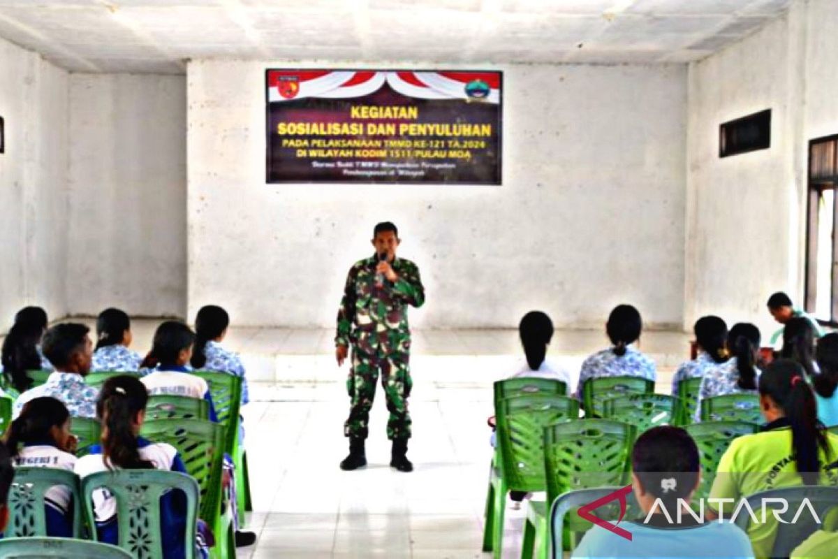 Satgas TMMD Kodim Pulau Moa sosialisasi pencegahan stunting di Maluku Barat Daya