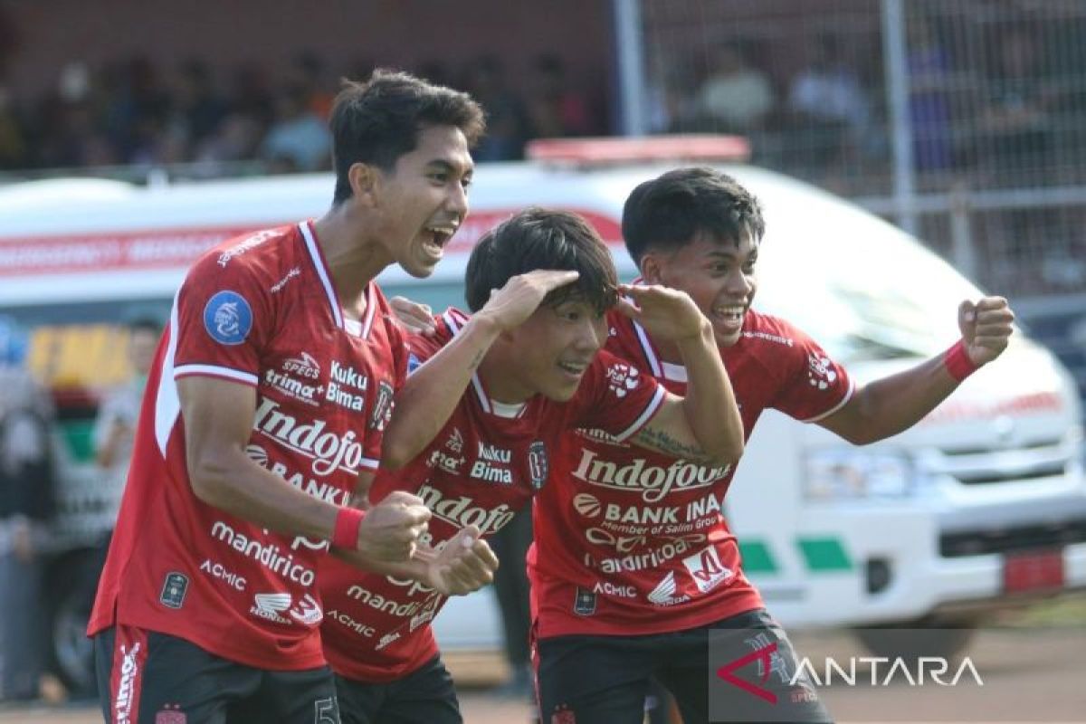 Bali United bawa pulang kemenangan 3-1 dari kandang Persik Kediri