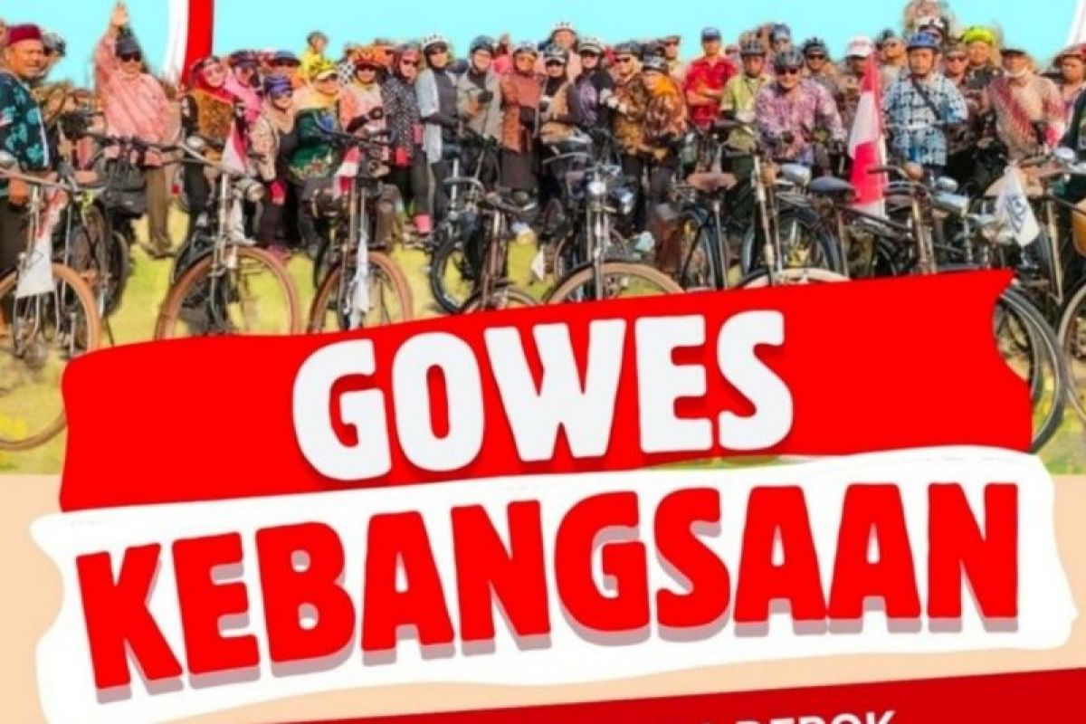 PWI Kota Depok dukung komunitas pesepeda dalam acara Gowes Kebangsaan