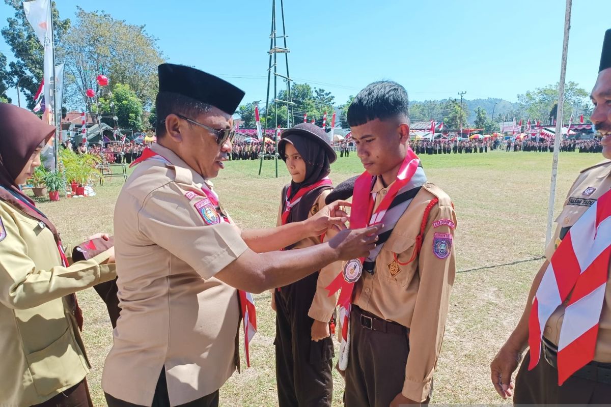 Sekda: Kemah Ranting Tibawa kesempatan bentuk jiwa kepemimpinan