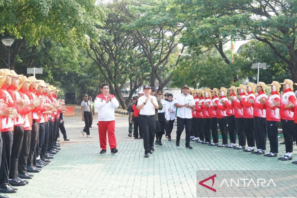 600 pelajar Kabupaten Bekasi ikuti kegiatan latihan gabungan paskibra sekolah