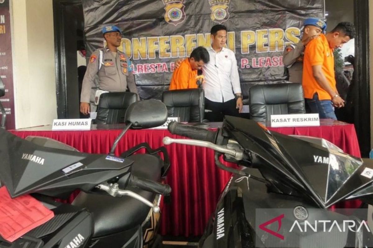 Dua pelaku pencurian belasan motor di Ambon dibekuk polisi