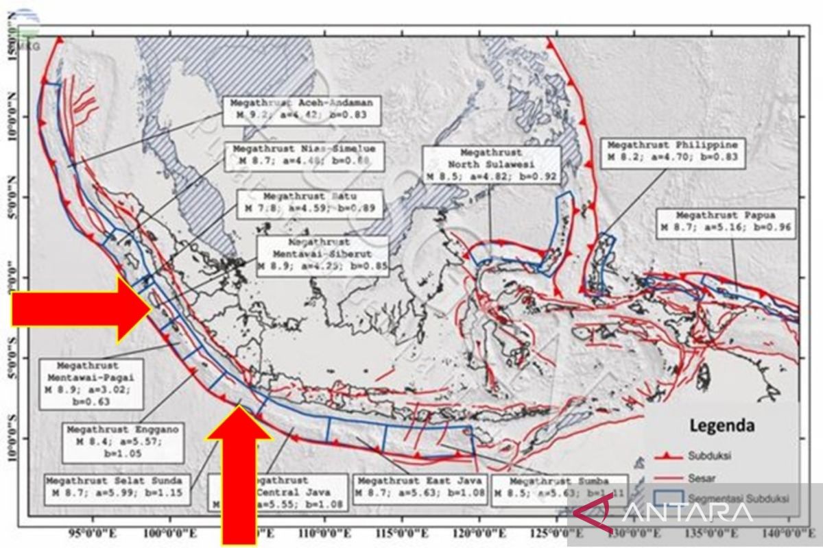 Mengenal gempa megathrust di wilayah Asia