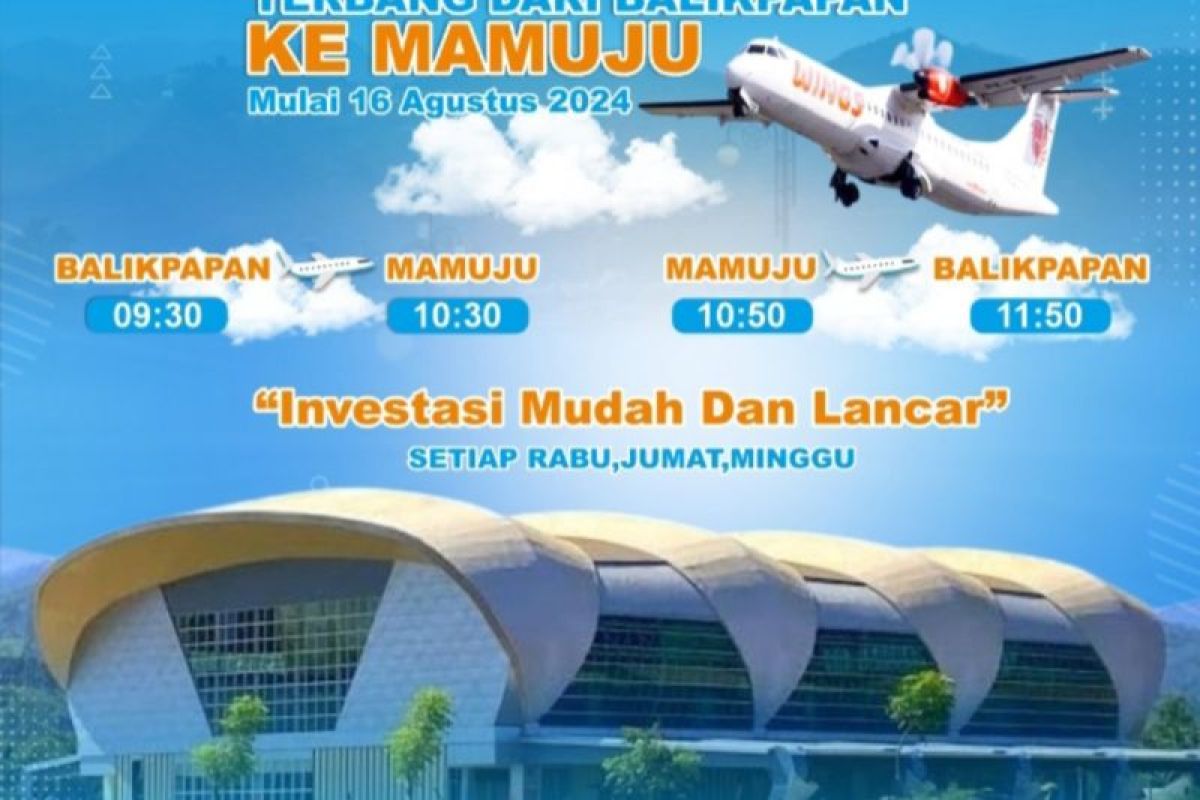 Wings Air layani penerbangan Mamuju-Balikpapan mulai 16 Agustus