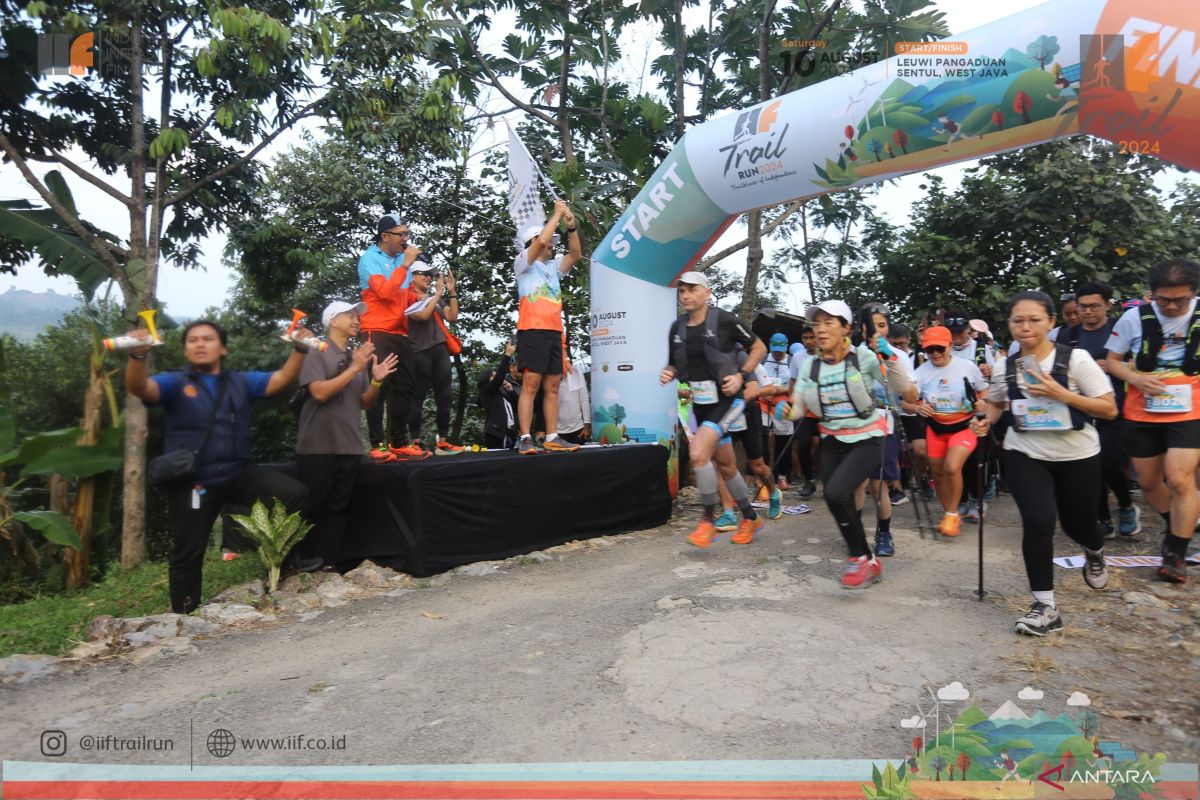 Lomba lari alam bebas IIF Trail Run 2024 sukses digelar di Sentul