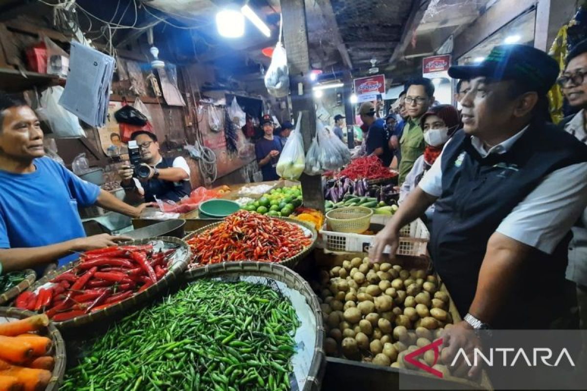 Harga pangan Minggu mayoritas naik: bawang merah jadi Rp25.900 per kg