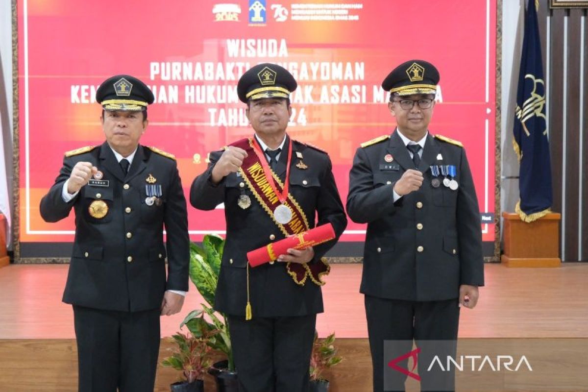 Kemenkumham Babel gelar wisuda purna bakti Kepala Lapas Sungailiat