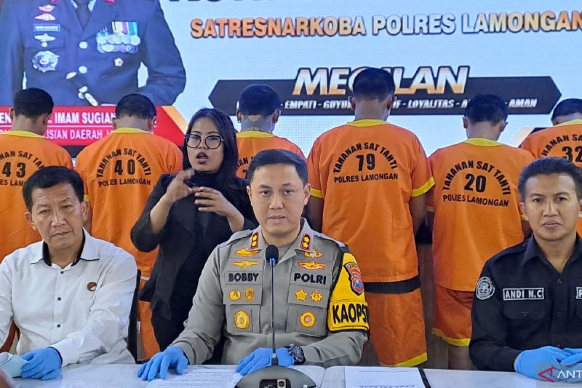 Selama Juli 2024, Polres Lamongan ungkap enam kasus narkoba