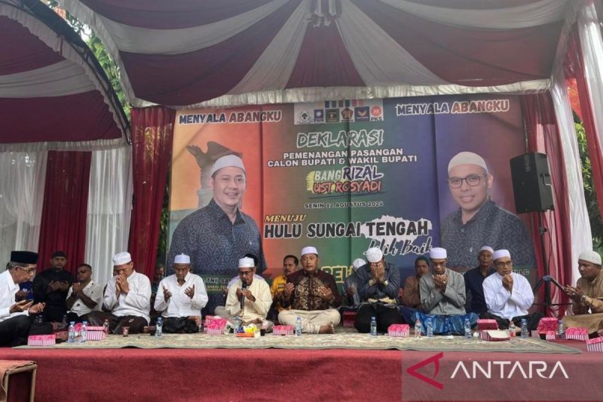 Koalisi partai politik HST berikrar menangkan Bang Rizal-Ustaz Rosyadi