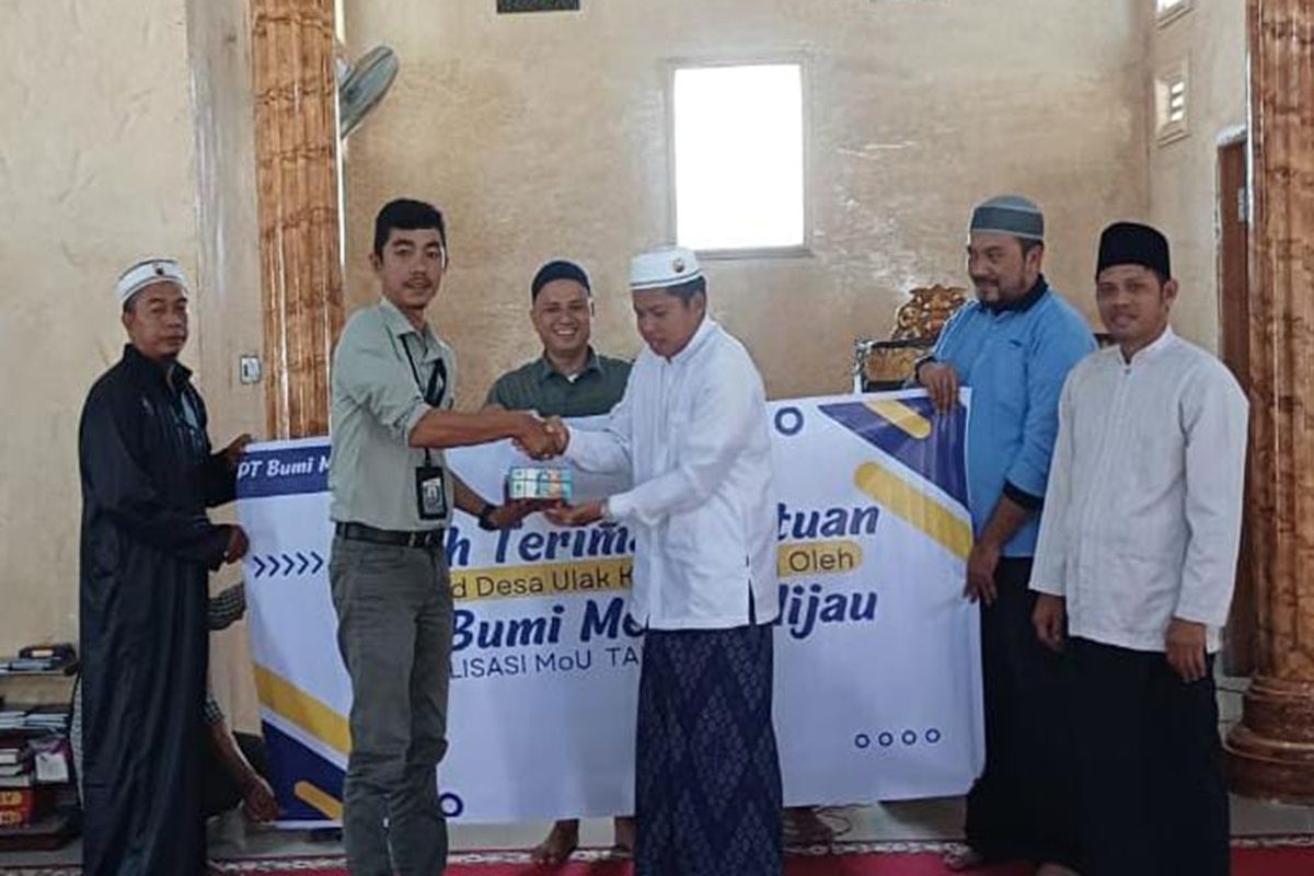 PT BMH perkuat kemitraan bantu pembangunan masjid di Ulak Kedondong OKI