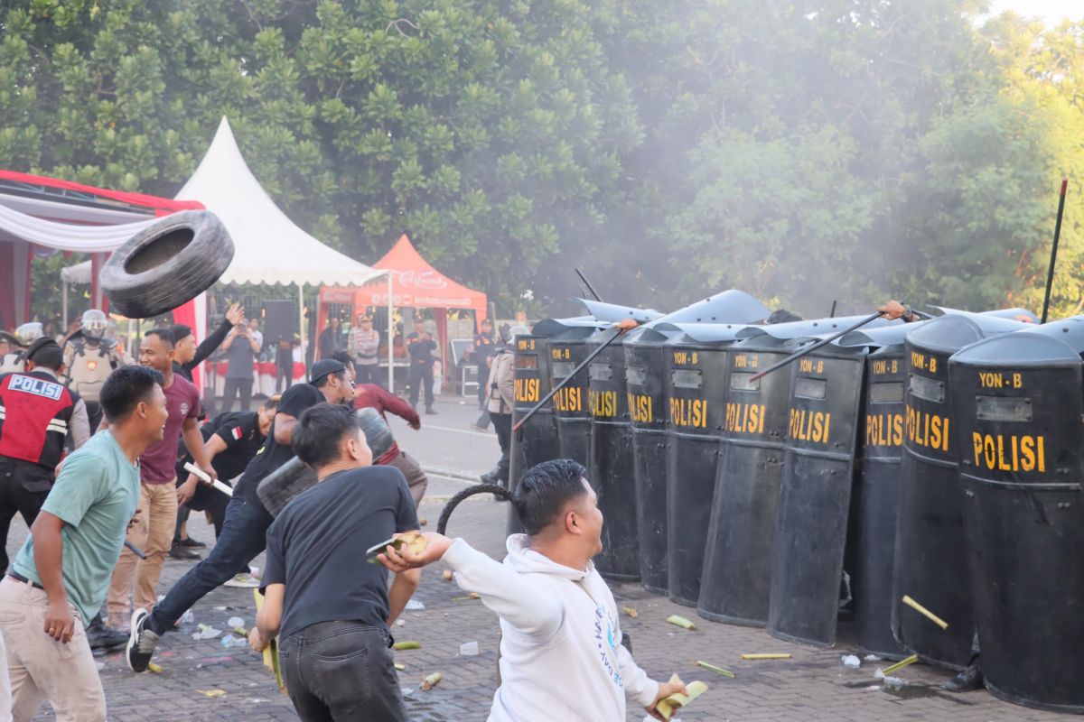 Polisi gelar simulasi pengamanan Pilkada DKI Jakarta