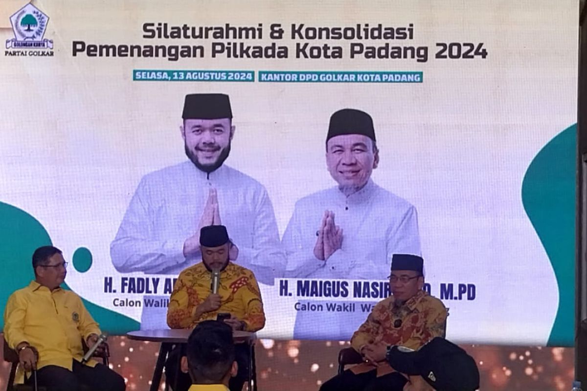 Golkar Padang beri dukungan untuk Fadly-Maigus maju Pilwako 2024