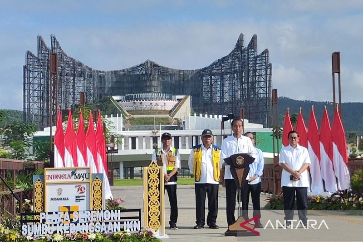 Presiden: Sumbu kebangsaan IKN gambarkan harmonis manusia-Tuhan-alam