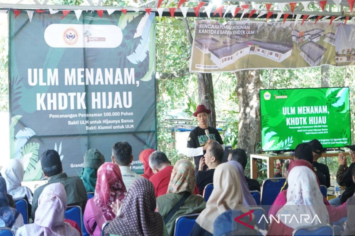 ULM tanam 100 ribu pohon hijaukan KHDTK di Mandiangin