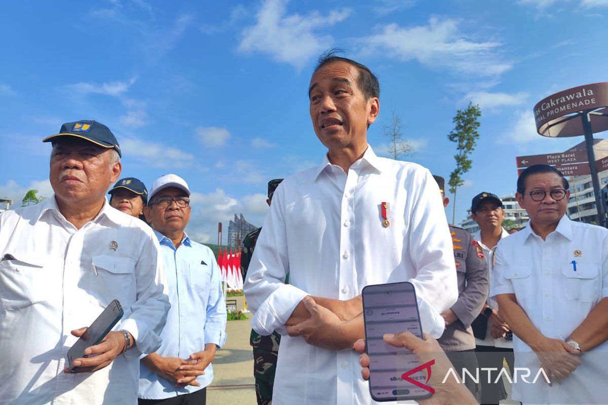 Jokowi sebut Prabowo ingin IKN selesai dalam waktu 4--6 tahun