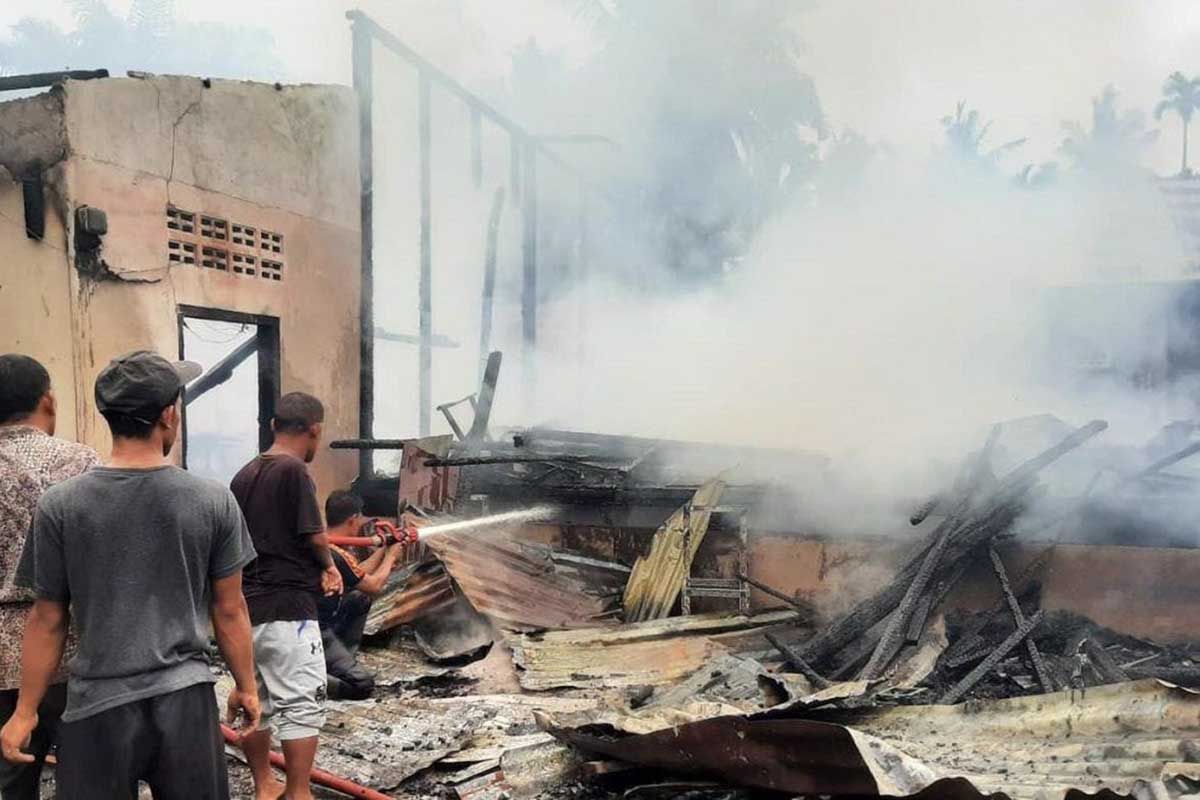 Tiga rumah di Aceh Timur hangus terbakar