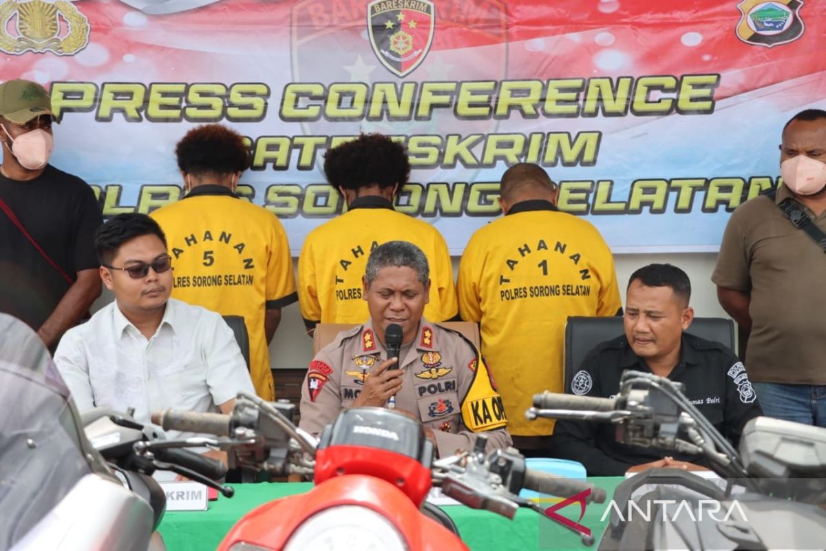 Polisi ungkap jaringan pencurian sepeda motor di Sorong Selatan