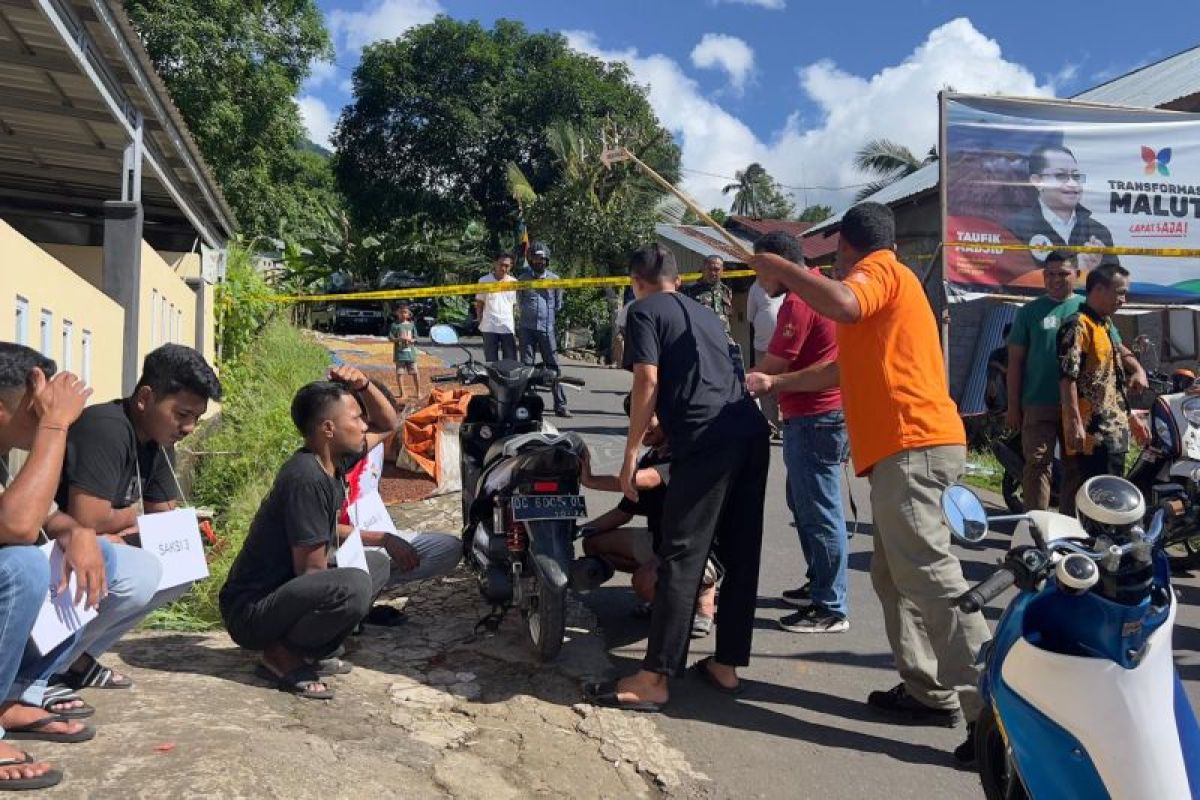 Polres rekonstruksi kasus pengeroyokan di Ternate