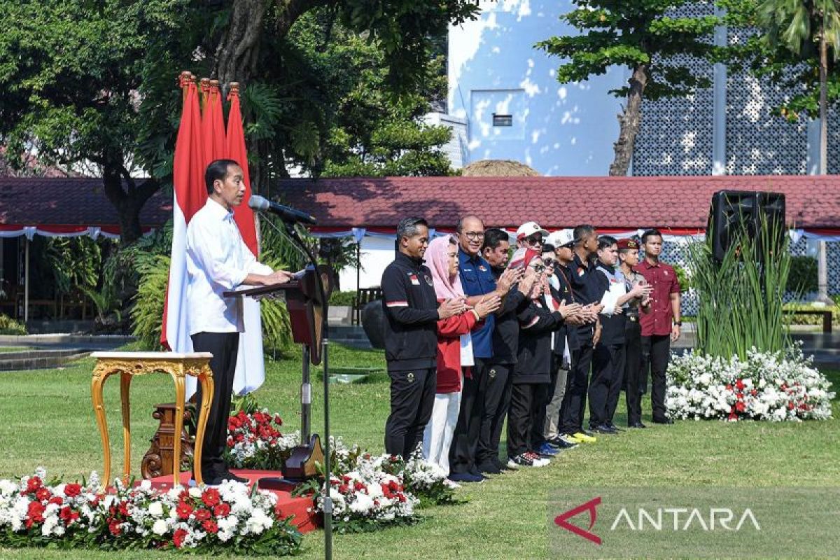 Presiden sampaikan terima kasih dan penghargaan kepada atlet Olimpiade