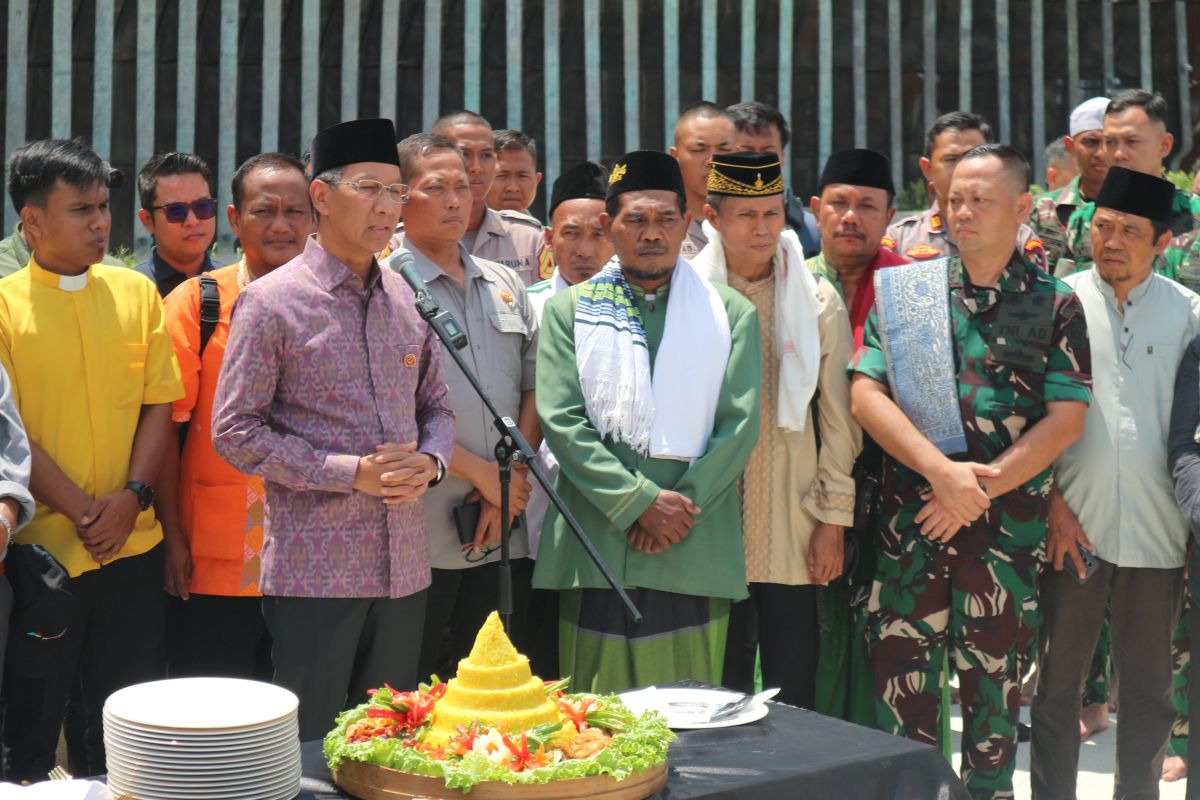 Kasetpres gelar doa bersama lintas agama di Istana Garuda